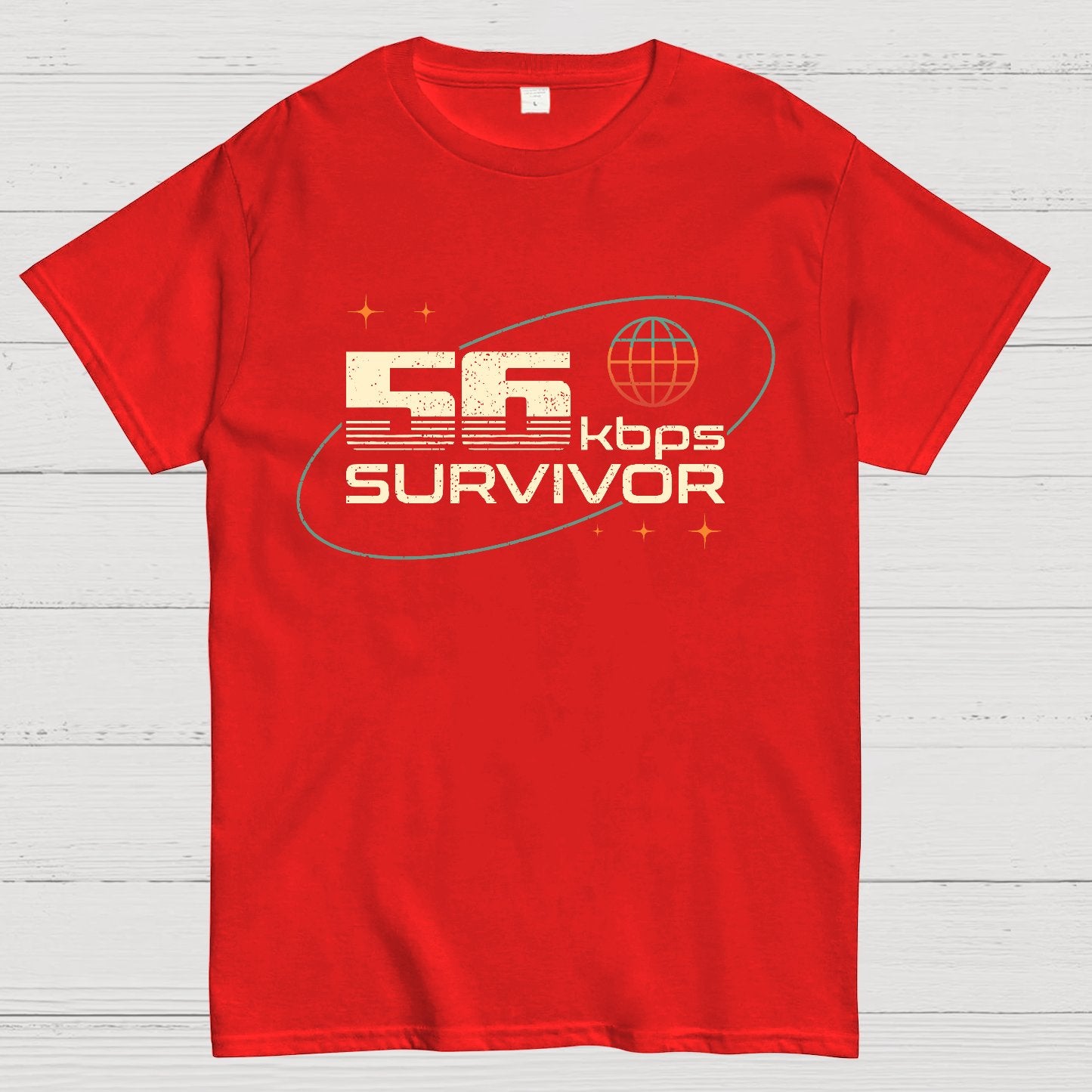 56 Kbps Survivo Buy Now Geek T-Shirt