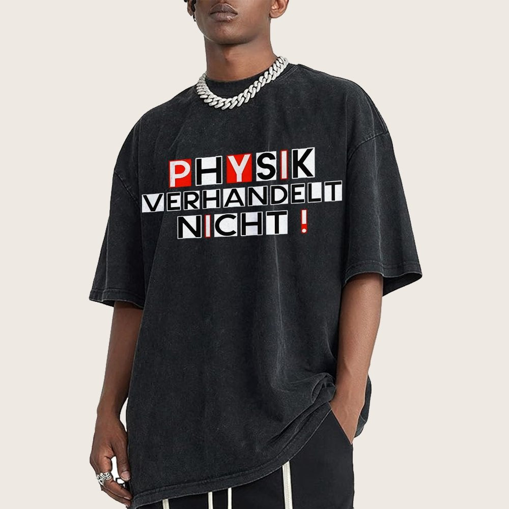 Physik verhandelt nicht Vintage Distressed T-shirt