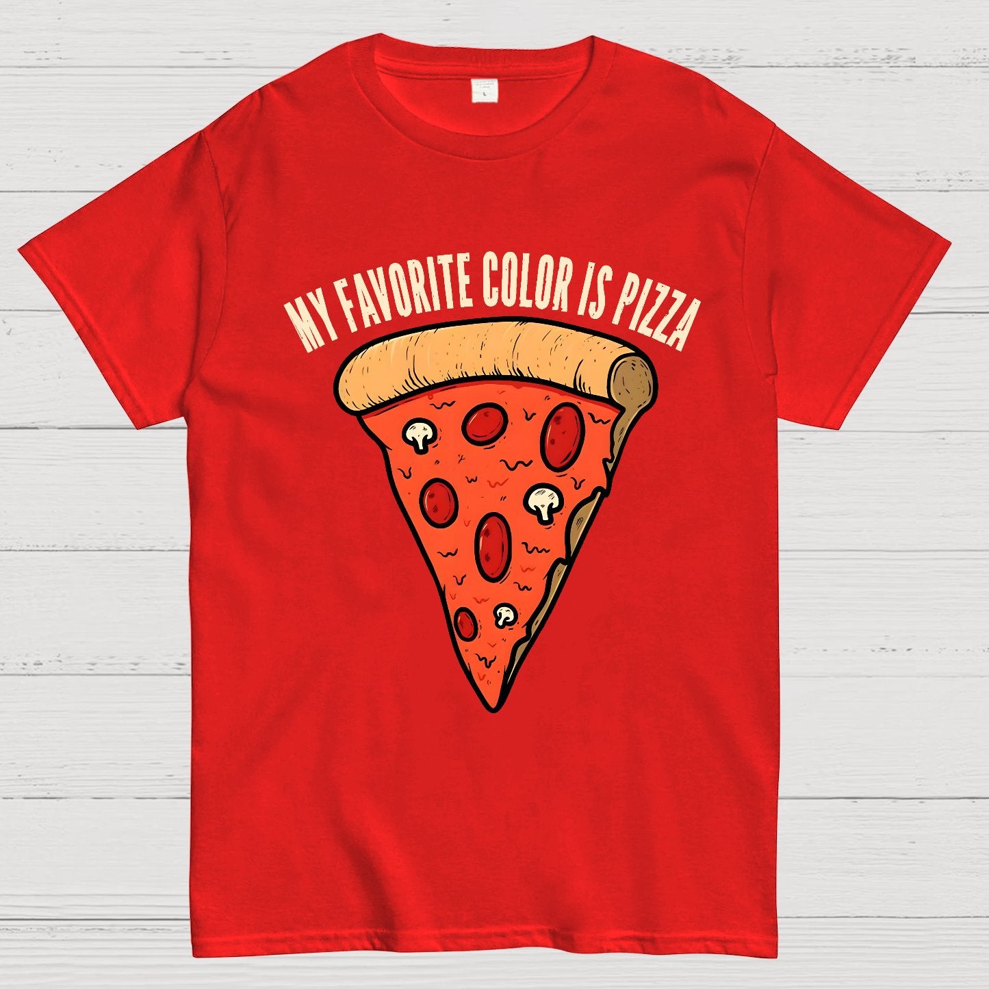 My Favorite Color is Pizza Funny Geek T-Shirt