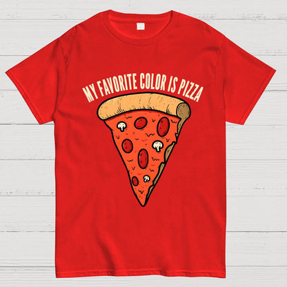 My Favorite Color is Pizza Funny Geek T-Shirt