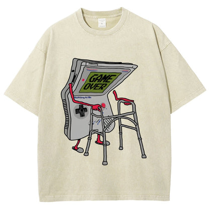 Super Mens Gamer Vintage Distressed T-shirt