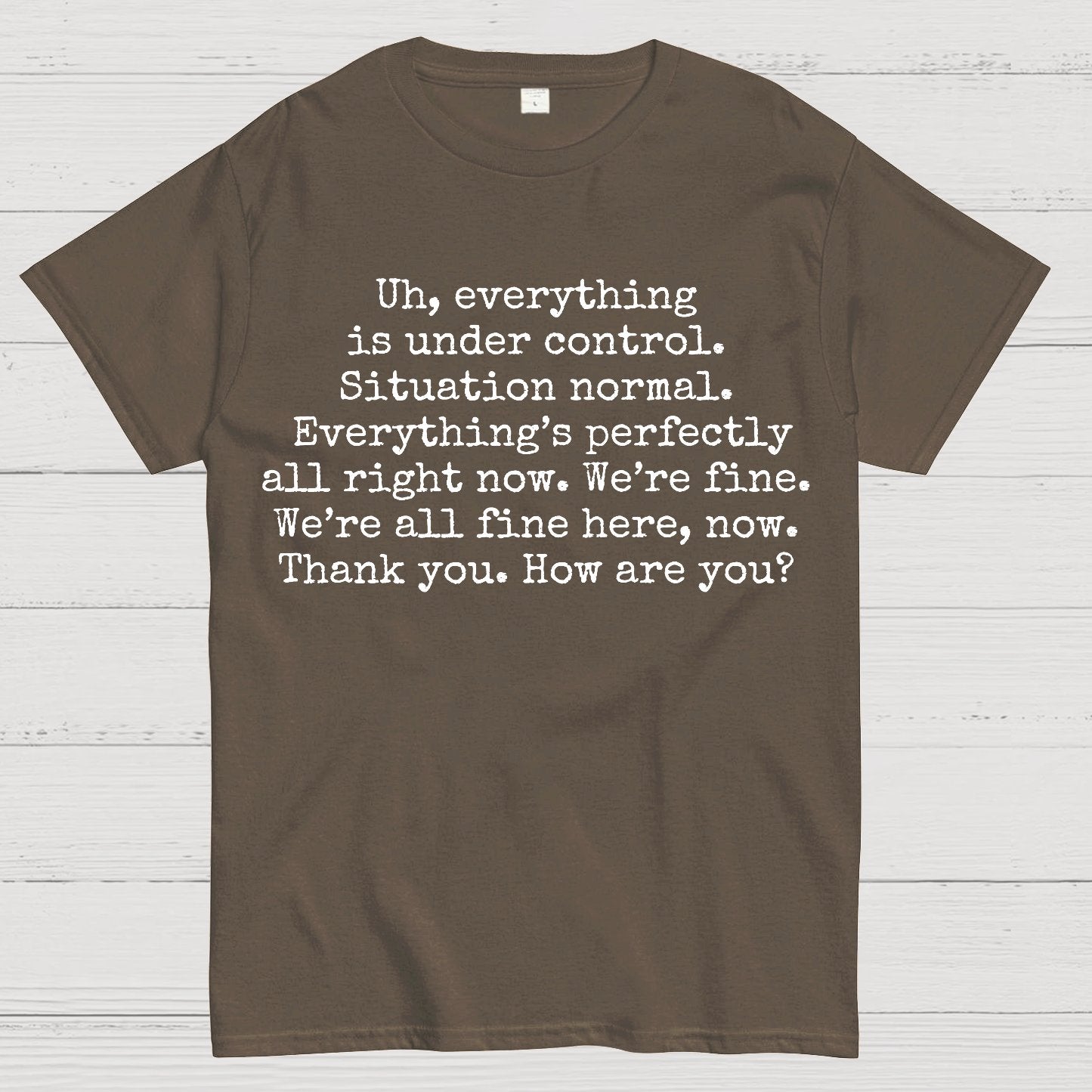 Everything Is Under Control Geek T-Shirt