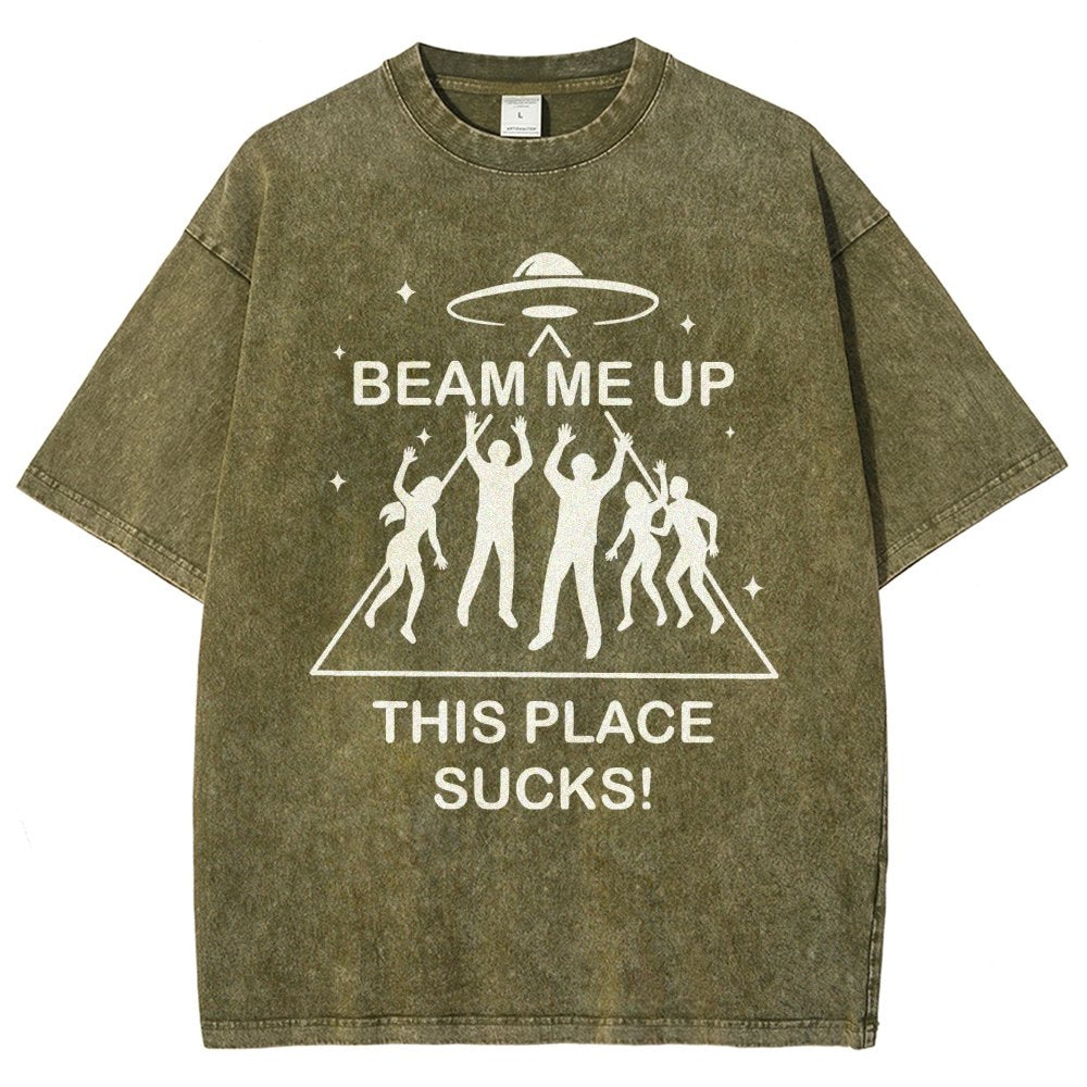 Warp Me Away Vintage Distressed T-shirt