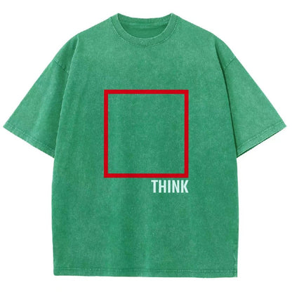 Think Outside The Box Vintage Distressed T-shirt