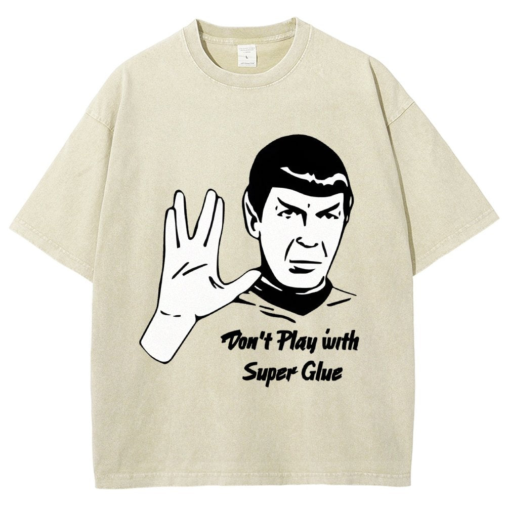 Don't Play With Superglue  Vintage Distressed T-shirt
