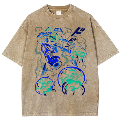 LARVA SWARM Vintage Distressed T-shirt