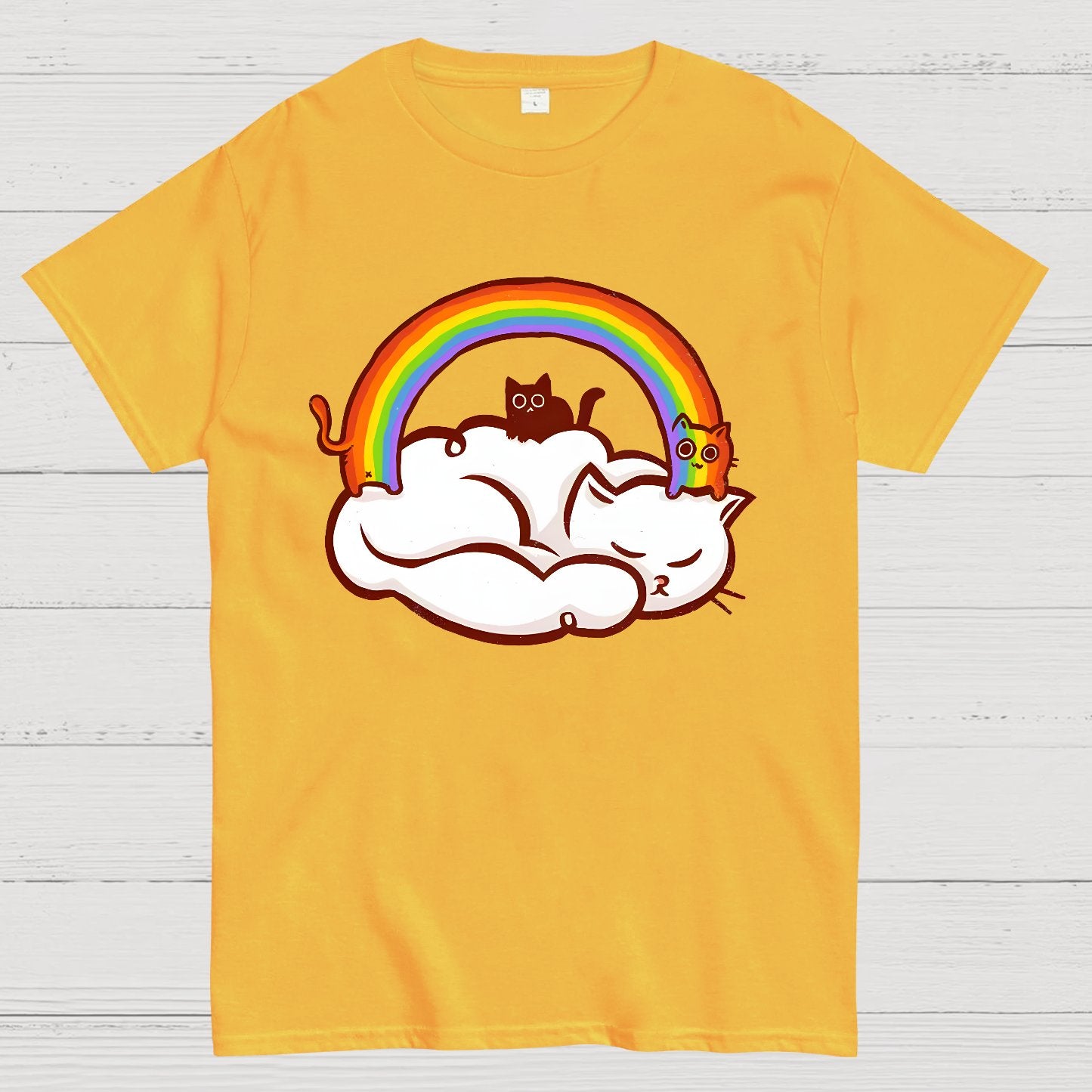 Rainbow Kitten Geek T-Shirt