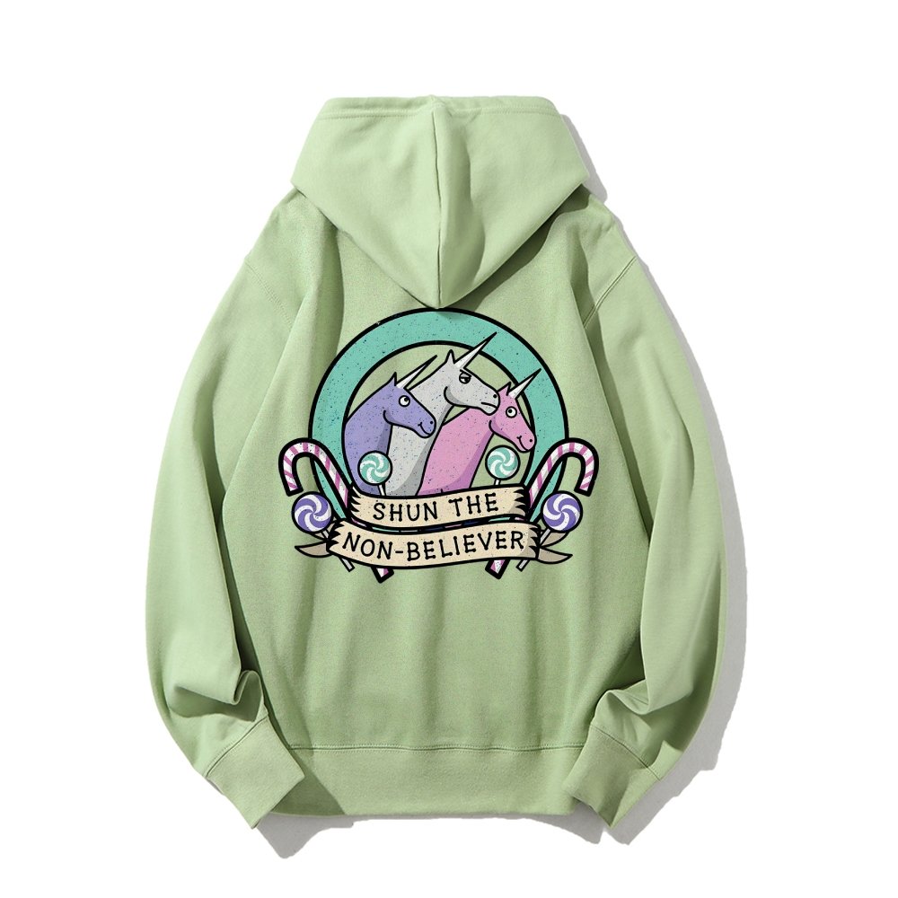 Shun The Non-Believer Printed Back Unisex Cotton Hoodie