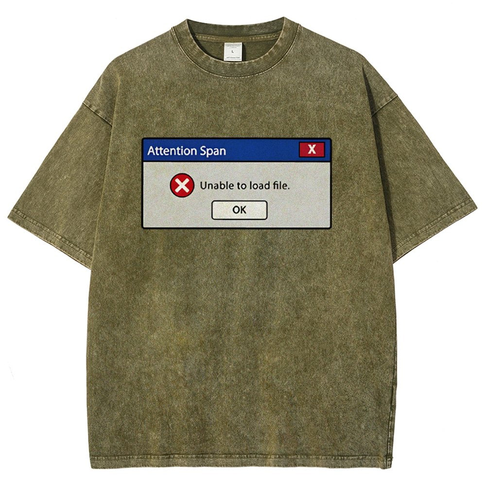 Attention Span Not Loading Vintage Distressed T-shirt