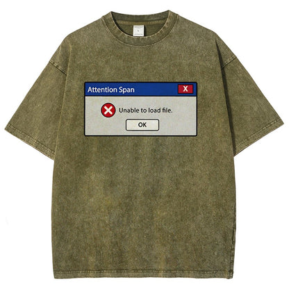 Attention Span Not Loading Vintage Distressed T-shirt
