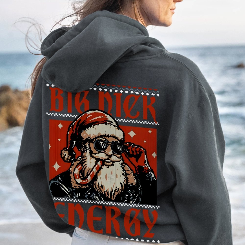 Big Nick Energy Printed Back Unisex Cotton Hoodie