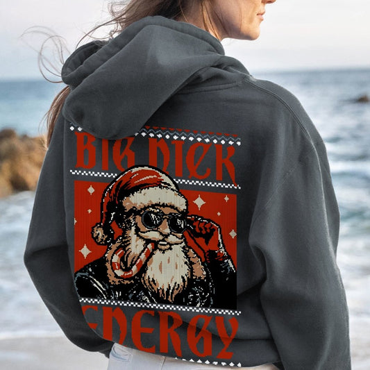 Big Nick Energy Printed Back Unisex Cotton Hoodie