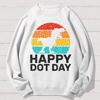Happy International Dot Day Game Geek Cotton Sweatshirt