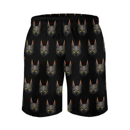 Vintage Cat Geek Shorts