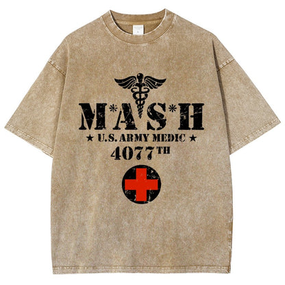 Old School University Vintage Distressed T-shirt