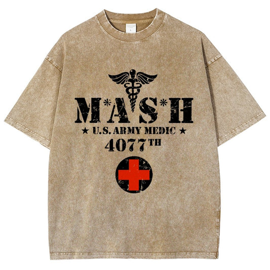 Old School University Vintage Distressed T-shirt