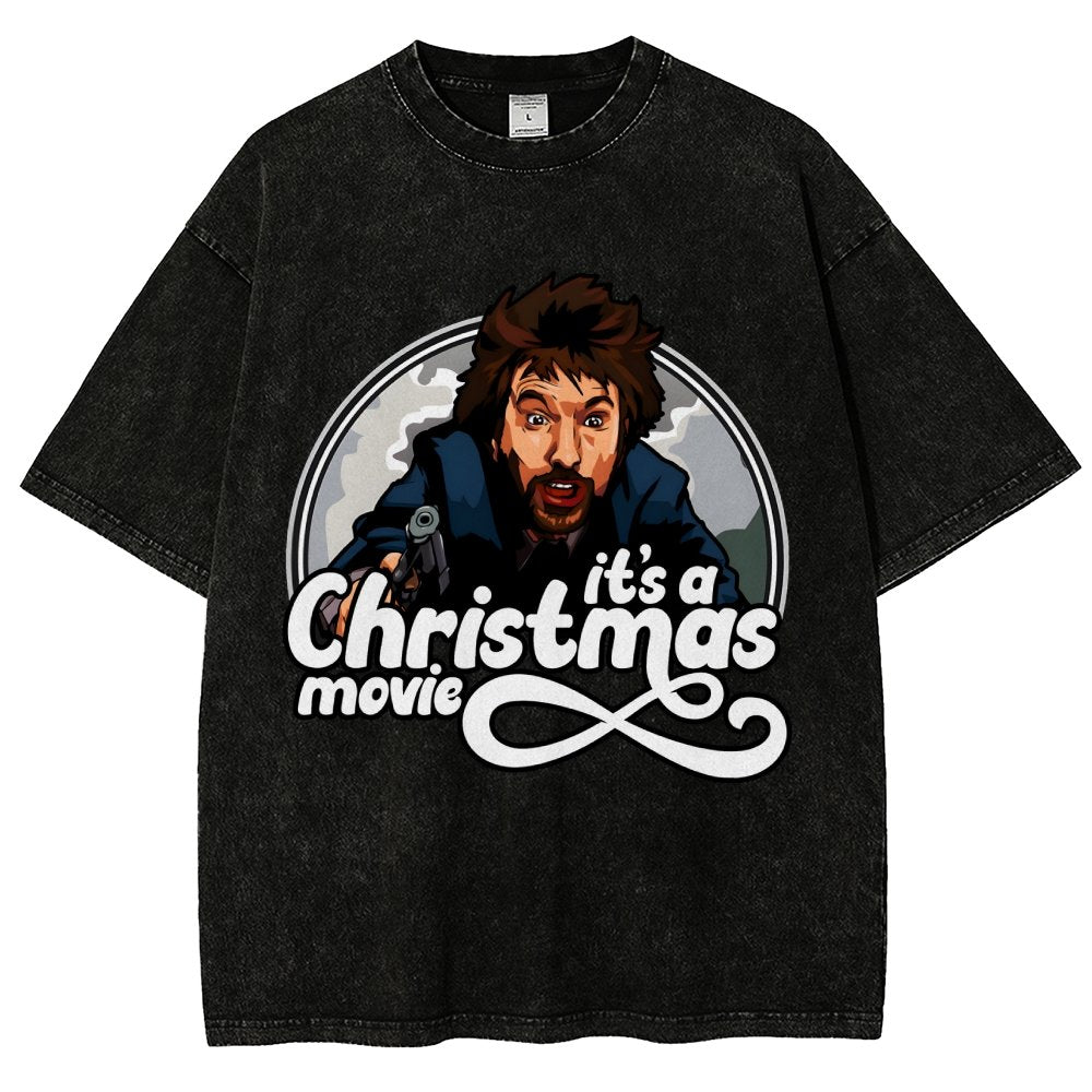 It‘s A Christmas Movie Vintage Distressed T-shirt