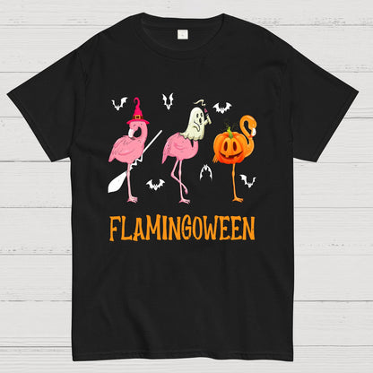 Halloween Flamingo Geek T-Shirt