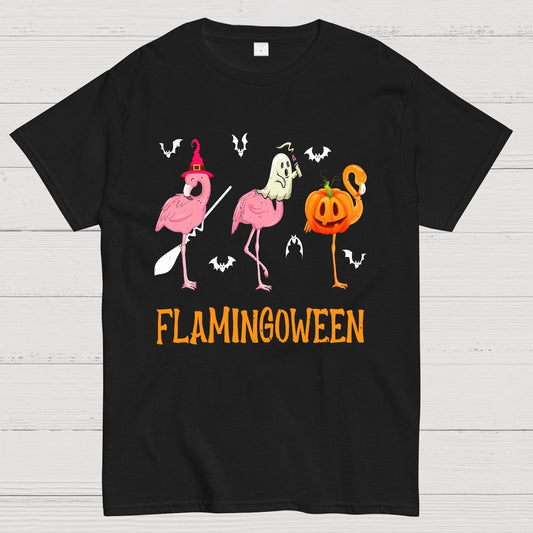 Halloween Flamingo Geek T-Shirt