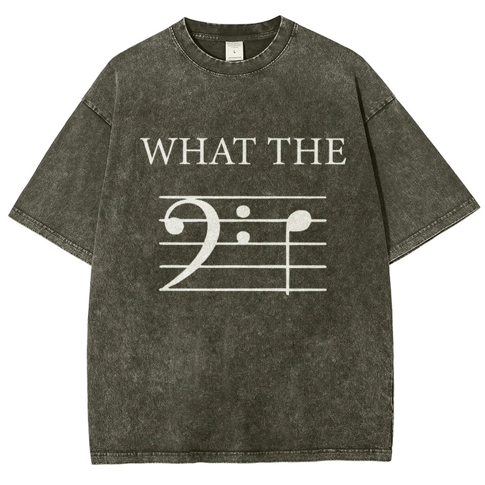 What The F (Bass) Vintage Distressed T-shirt