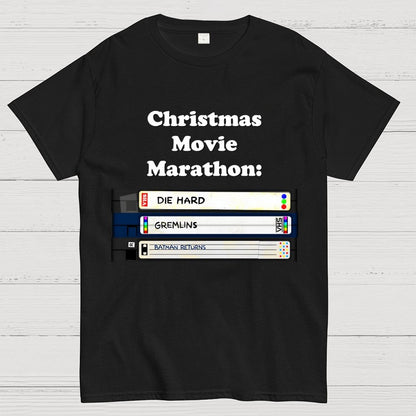 Christmas Movie Marathon (green variant) Geek T-Shirt