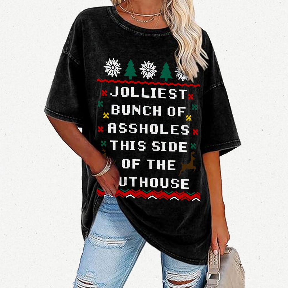 Jolliest Bunch of Assholes This Side of The Nuthouse Vintage Distressed T-shirt