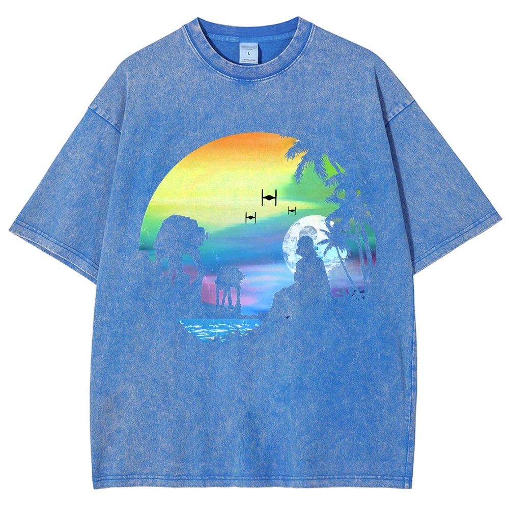 Conquer the paradise Vintage Distressed T-shirt