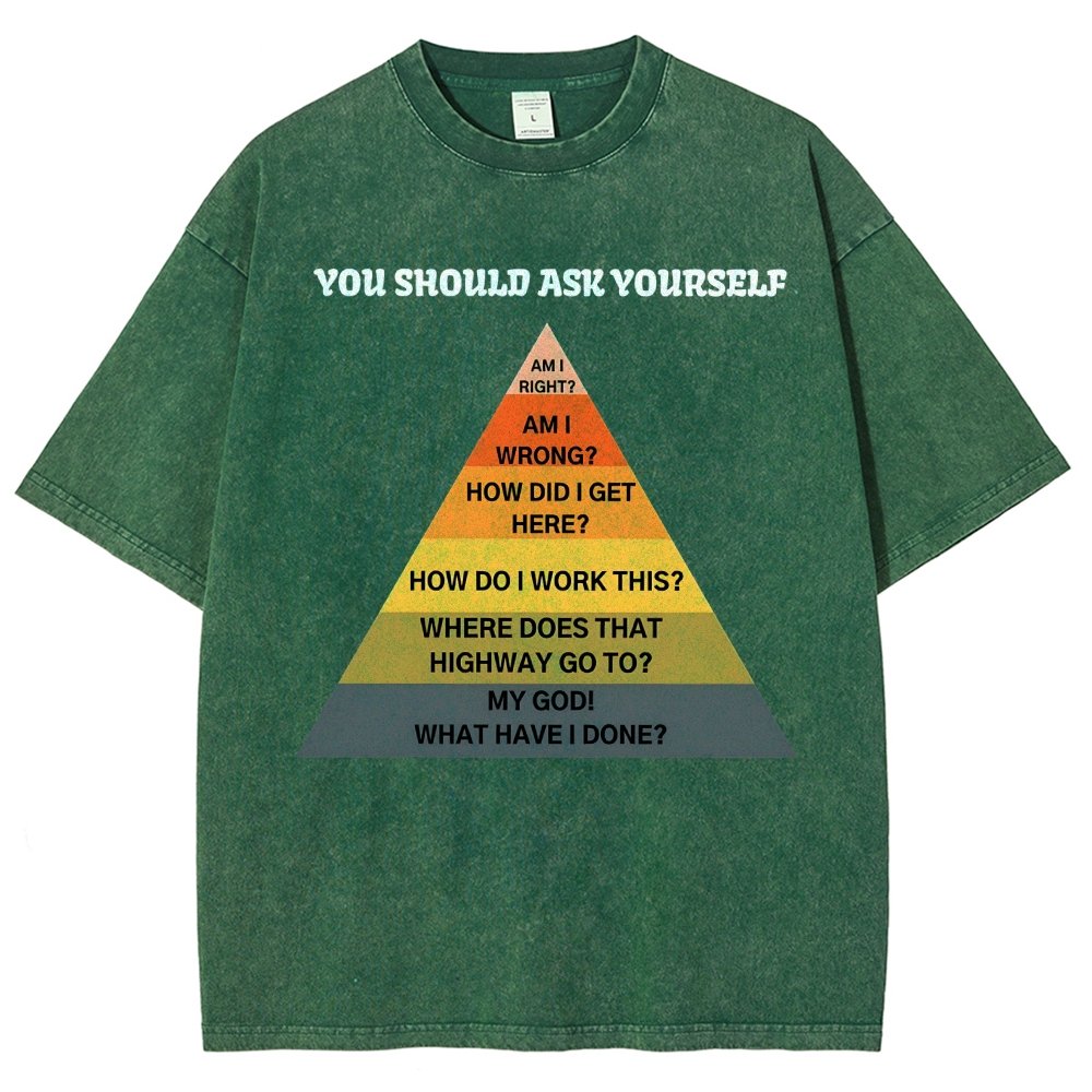 You Should Ask Yourself Vintage Distressed T-shirt