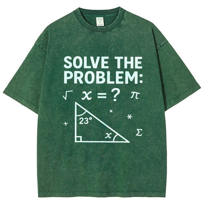Solve The Problem Funny 67 Meme Vintage Distressed T-shirt