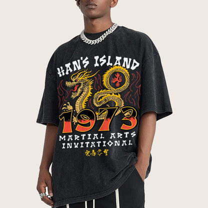 Sun's Island Martial Arts Invitational 1973 Vintage Distressed T-shirt
