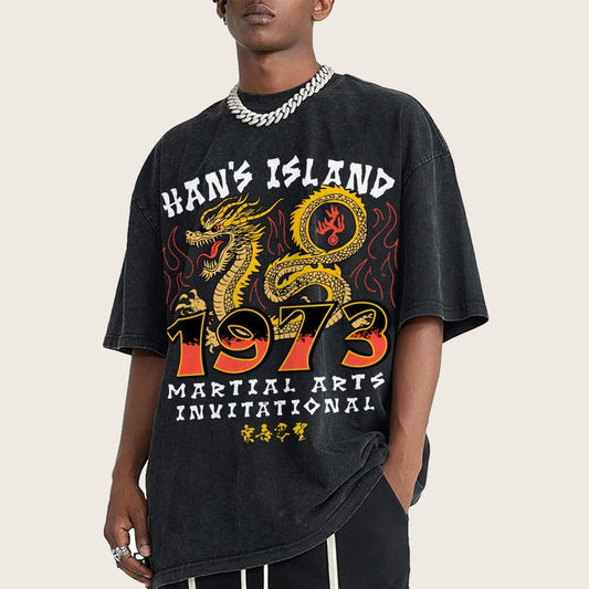 Sun's Island Martial Arts Invitational 1973 Vintage Distressed T-shirt
