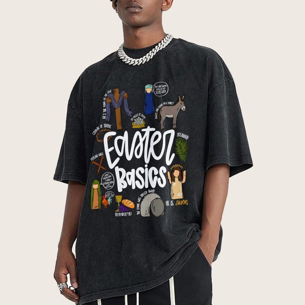 Easter Basics Vintage Distressed T-shirt