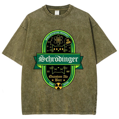 Schrödinger's Cat Inside Vintage Distressed T-shirt