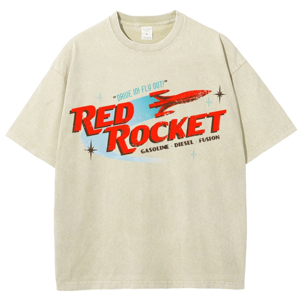 Red Rocket Vintage Distressed T-shirt