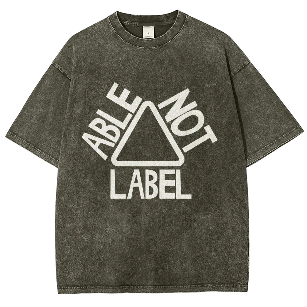 See the Able Not the Label Awareness Vintage Distressed T-shirt