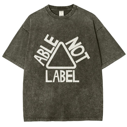 See the Able Not the Label Awareness Vintage Distressed T-shirt