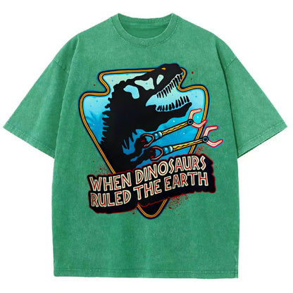 When Dinosaurs Ruled The Earth Vintage Distressed T-shirt
