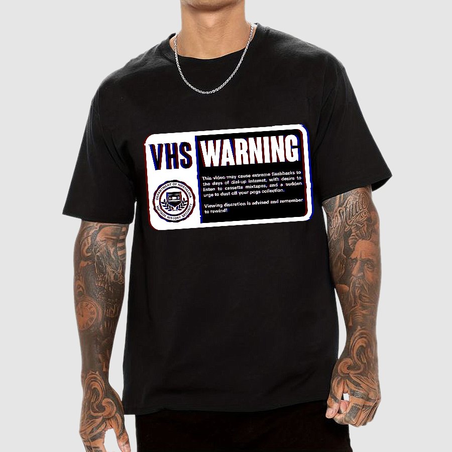 VHS Nostalgia Warning Buy Now Geek T-Shirt