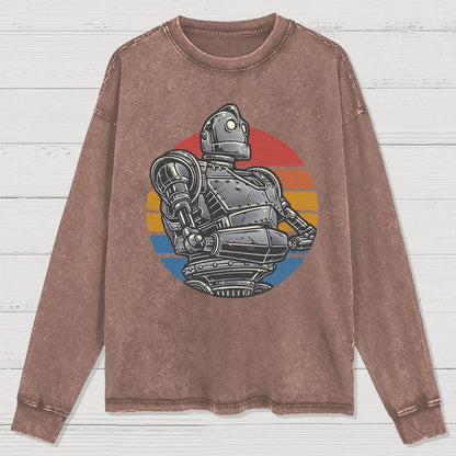 Retro Giant Washed Long Sleeve Tee