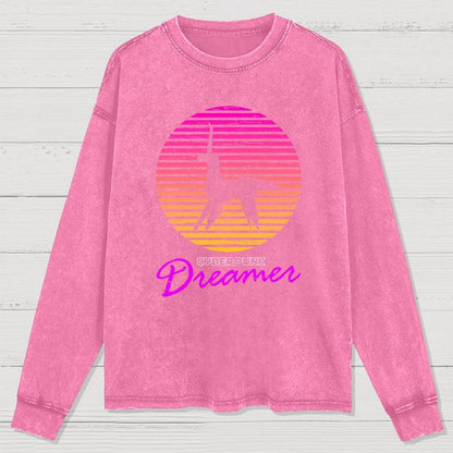 Cyberpunk Dreamer Washed Long Sleeve Tee