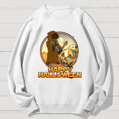 Happy Halloween Geek Cotton Sweatshirt