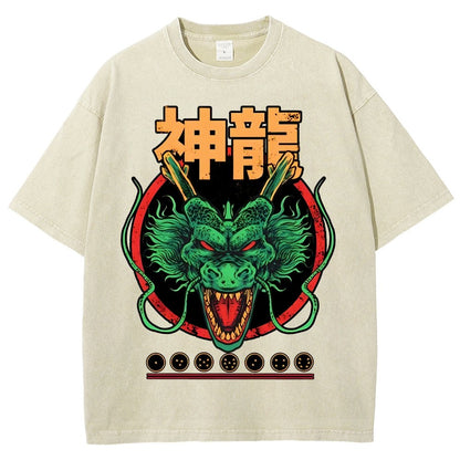 God Dragon Vintage Distressed T-shirt