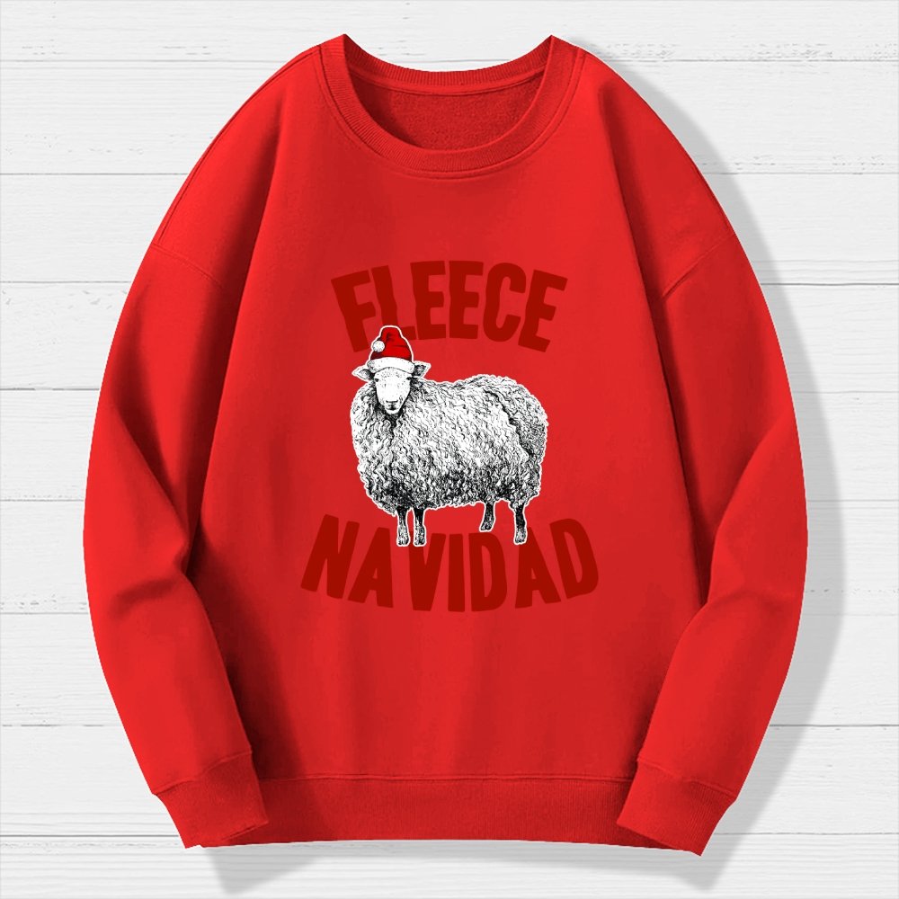 FLEECE NAVIDAD Christmas Geek Cotton Sweatshirt