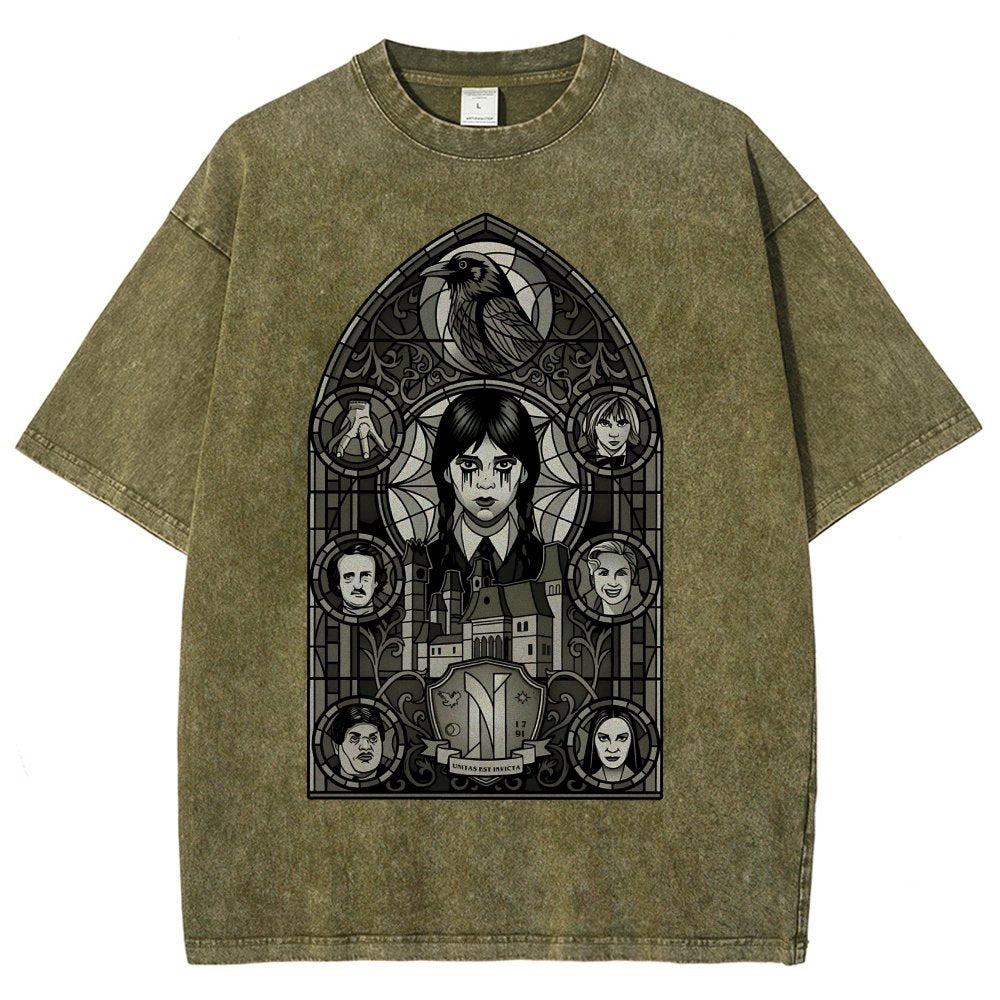 Stained Glass of Outcasts Vintage Distressed T-shirt
