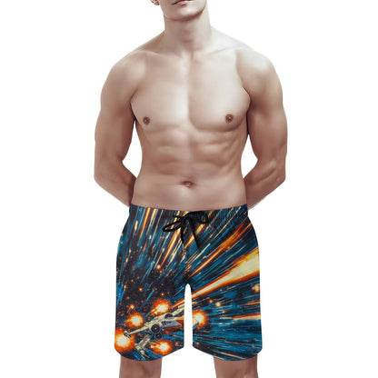 Space War Hawaiian Geek Shorts