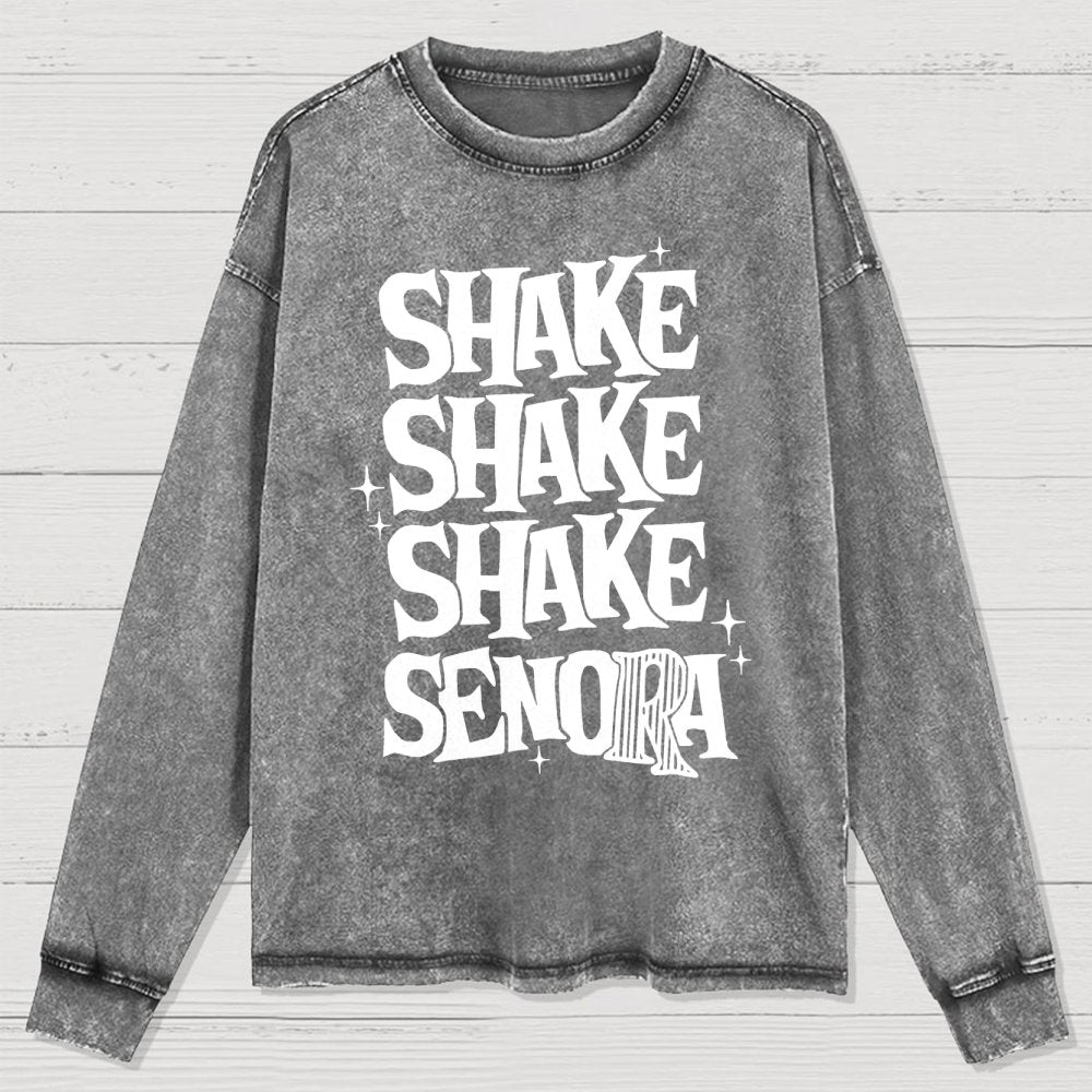Shake Shake Shake Senora Halloween Washed Long Sleeve Tee
