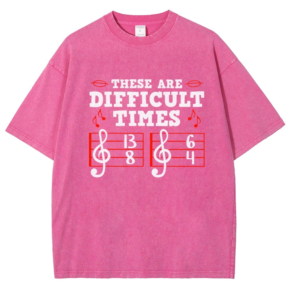 These Are Difficult Times Vintage Distressed T-shirt