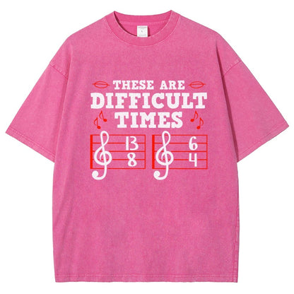 These Are Difficult Times Vintage Distressed T-shirt