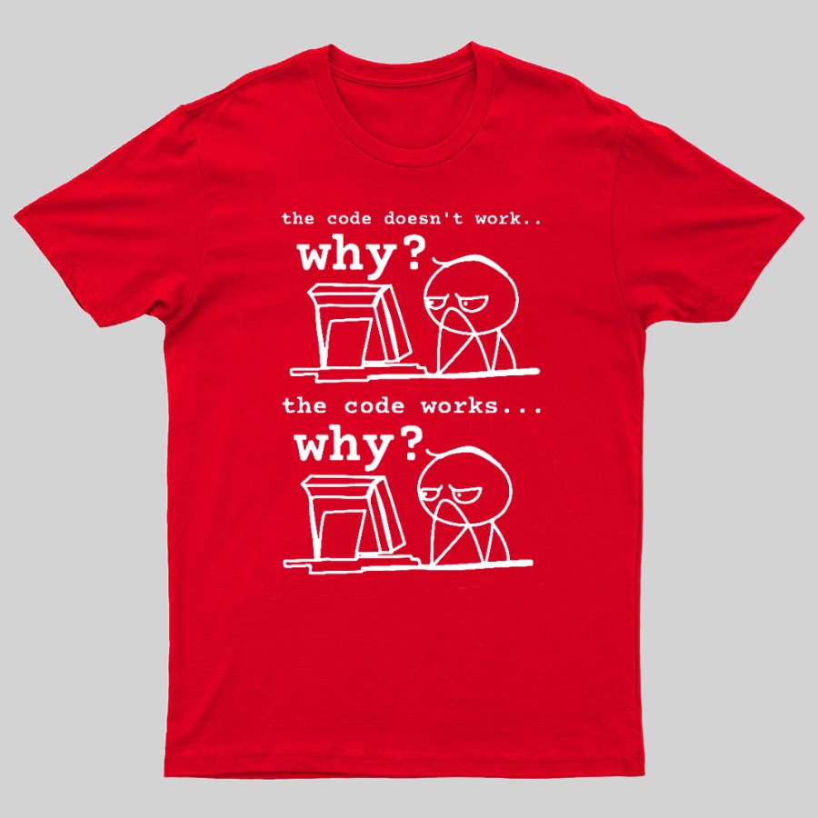 Software Engineer The Code Doesn't Work Why Geeky T-Shirt