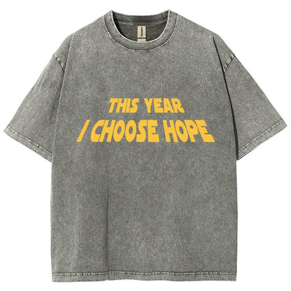 I Choose Hope  Vintage Distressed T-shirt